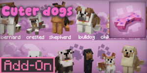 Мод Cuter Dogs для Minecraft PE