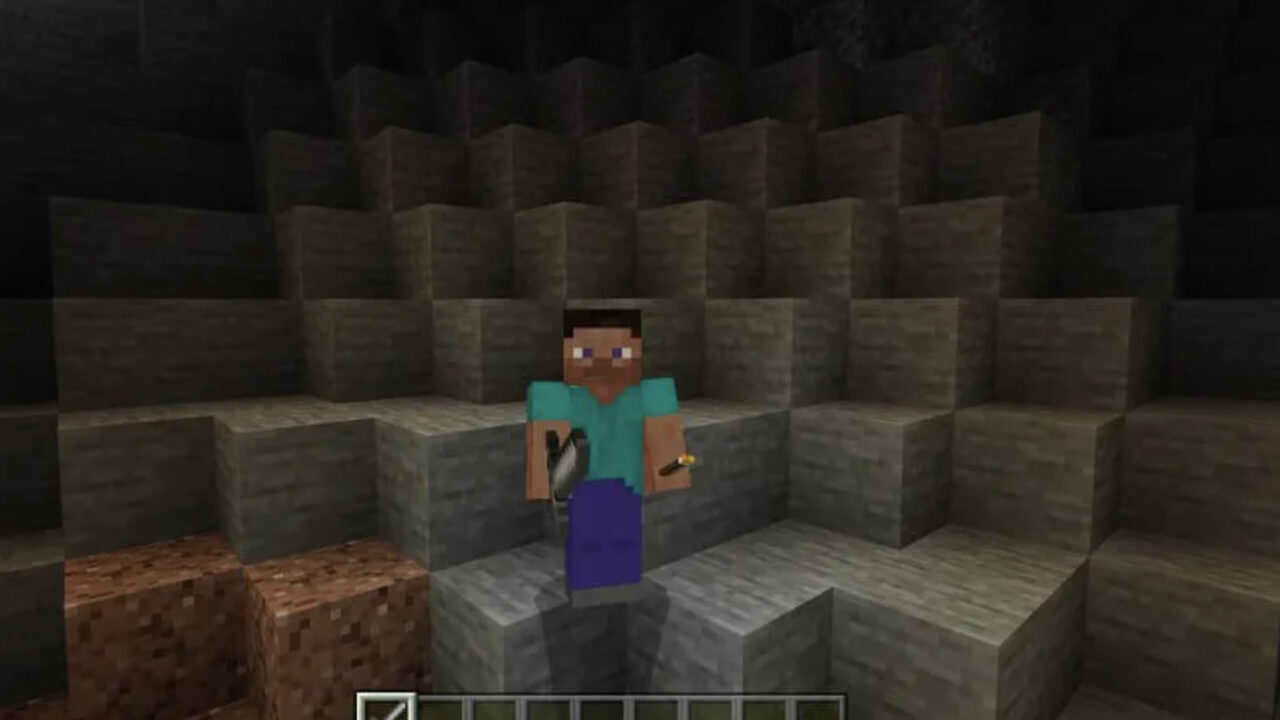 Мод на факел для левой руки с динамическим освещением (Torch OffHand) для Minecraft PE