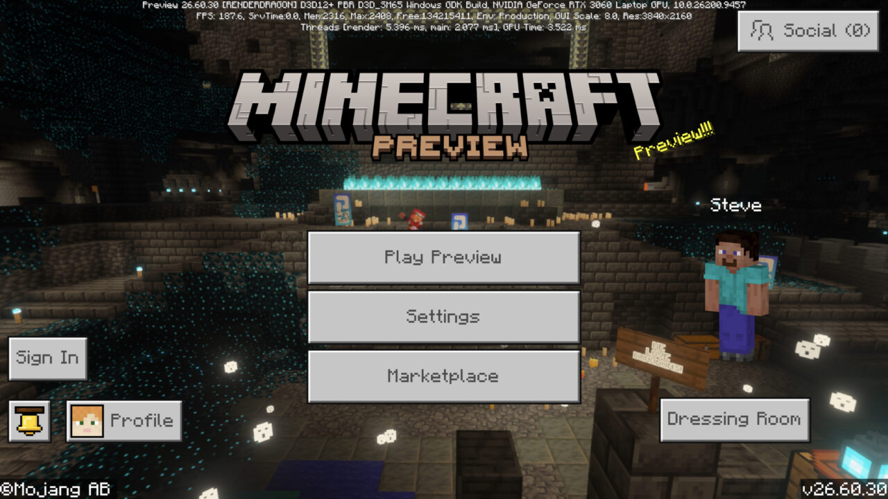 Скачать Minecraft PE 1.26.60.30