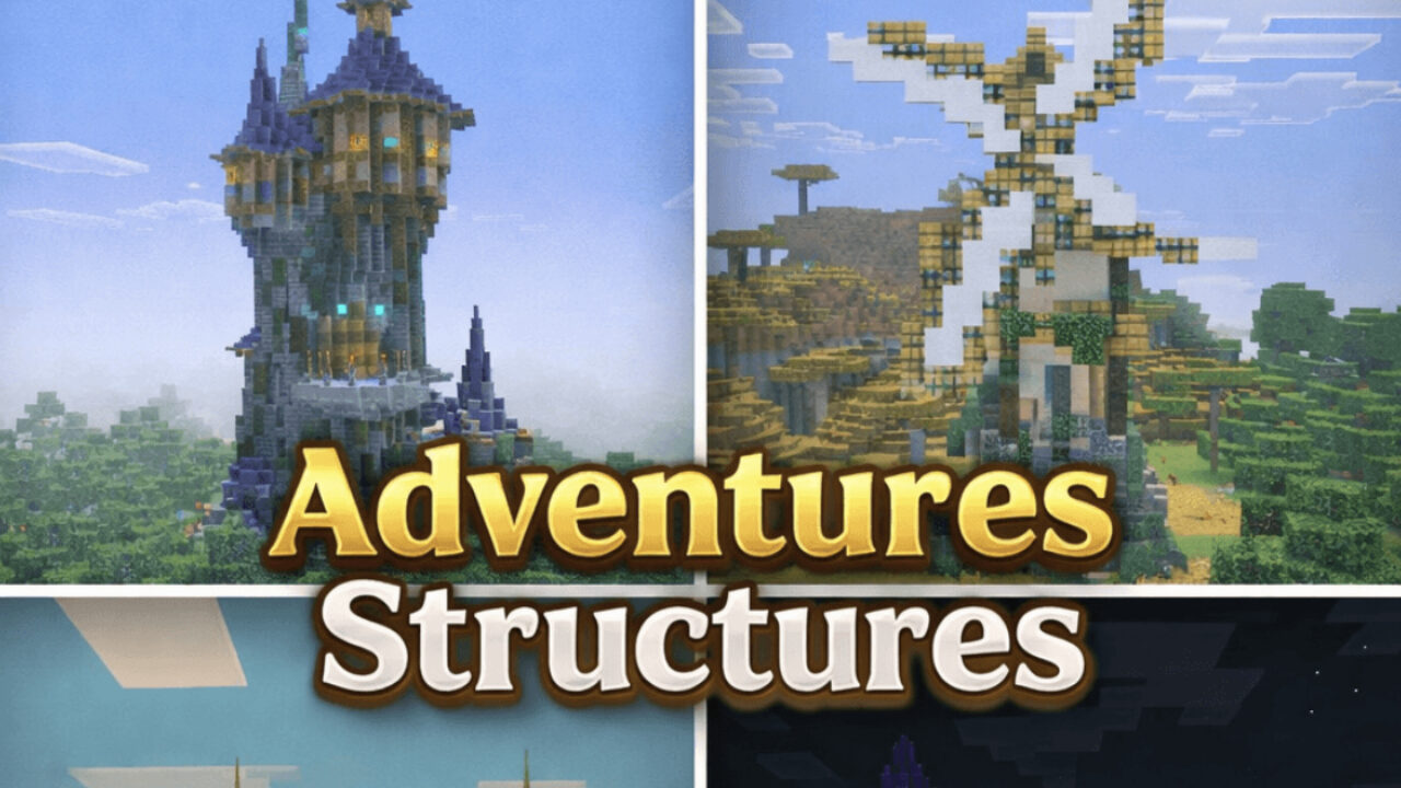 Мод Adventures Structures для Minecraft PE