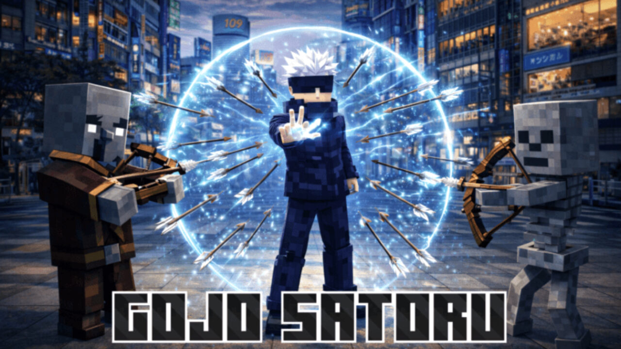 Мод GOJO SATORU для Minecraft PE