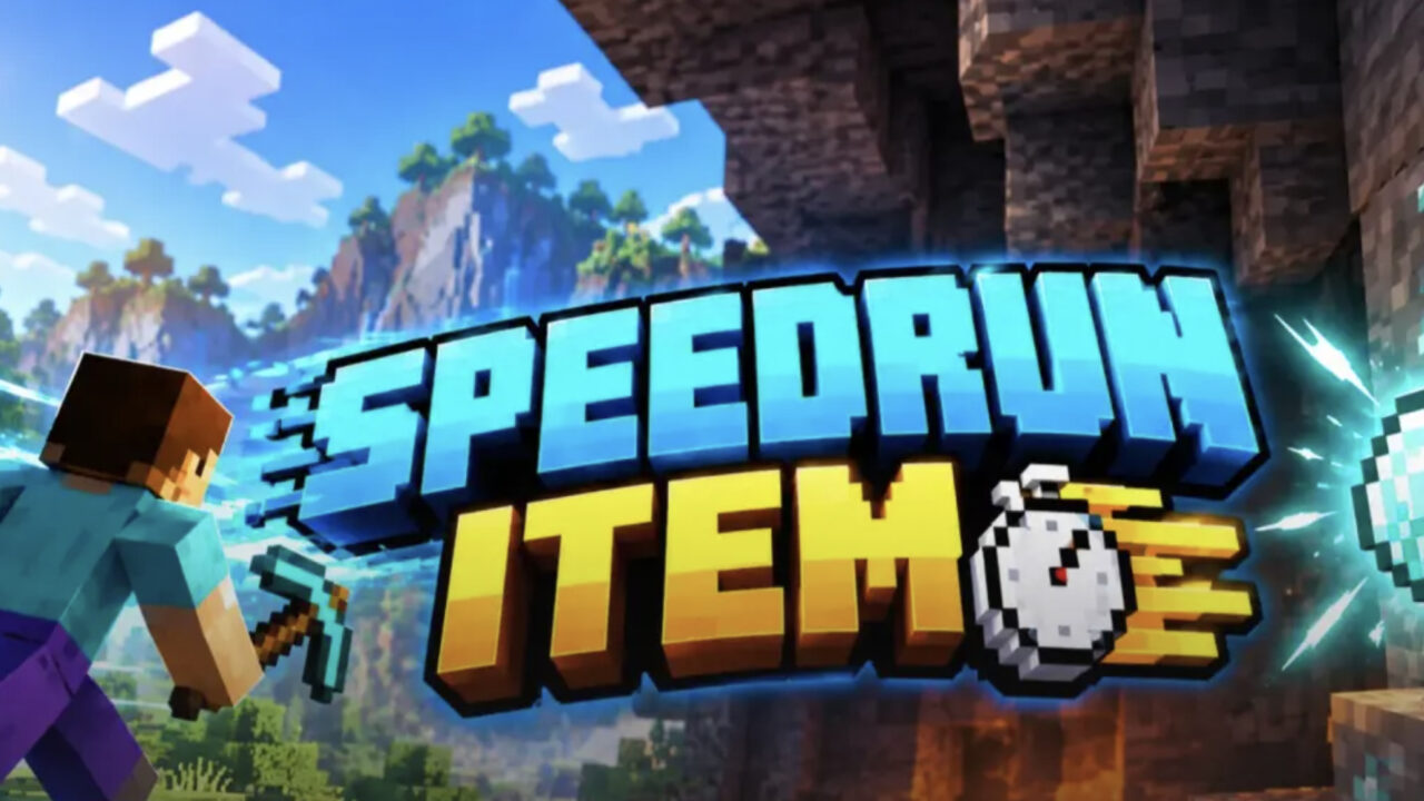 Мод SpeedRun Item для Minecraft PE