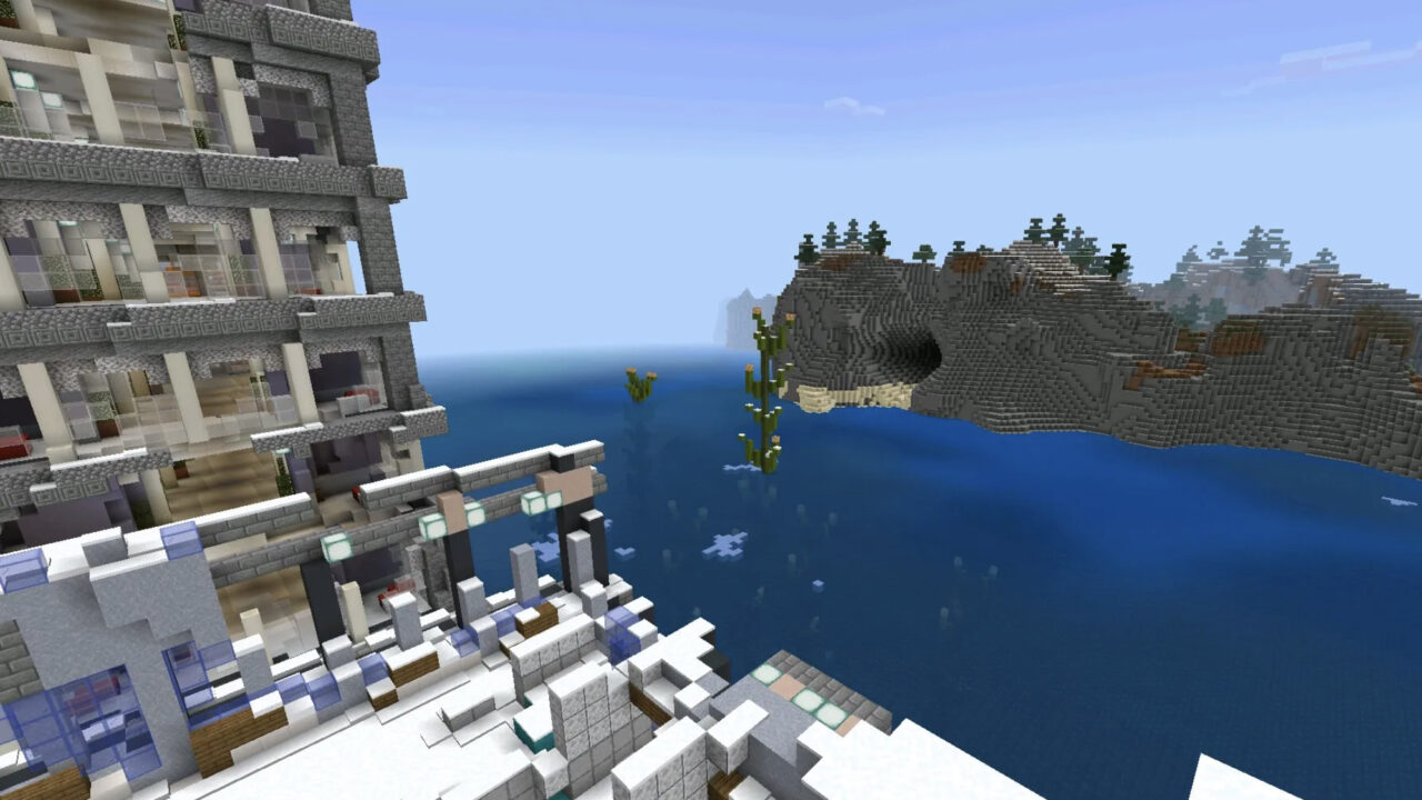 Карта «Затопленный город» для Minecraft PE